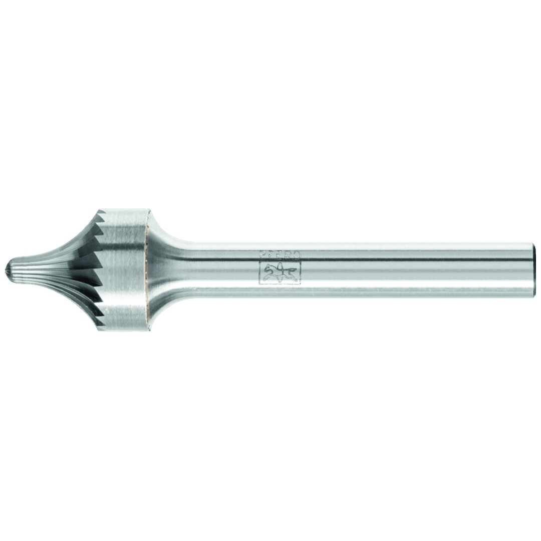 PFERD TOOLS Hartmetall Verrundungsfrässtift V Ø 13x15 mm Schaft-Ø 6 mm Z3 universal mittel