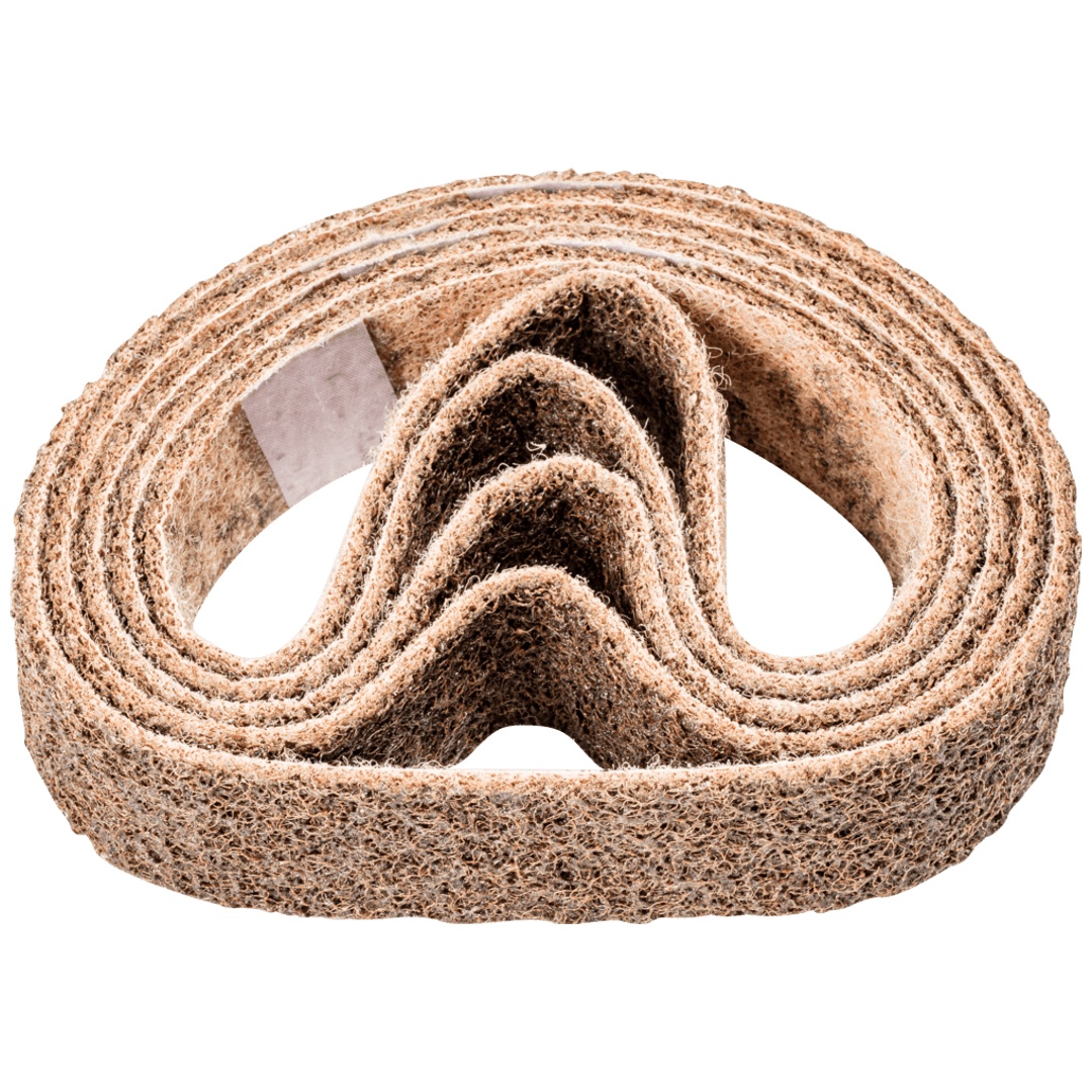 PFERD TOOLS Vlies Schleifband VB 35x450mm A100 G für Feinschliff und Finish mit Rohrbandschleifer