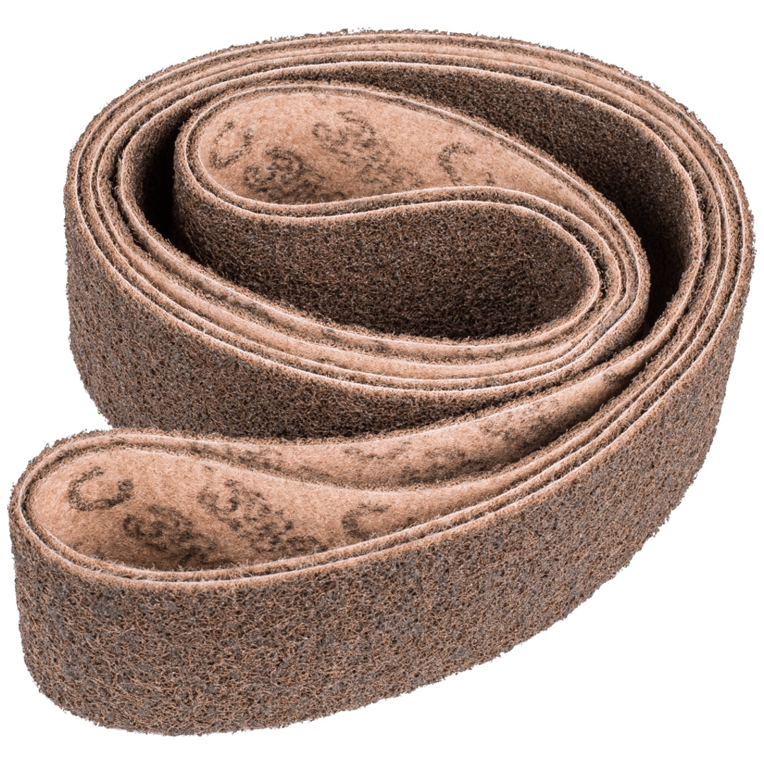 PFERD TOOLS Vlies Schleifband VB 75x2000mm A100 G für Feinschliff und Finish mit Bandschleifer