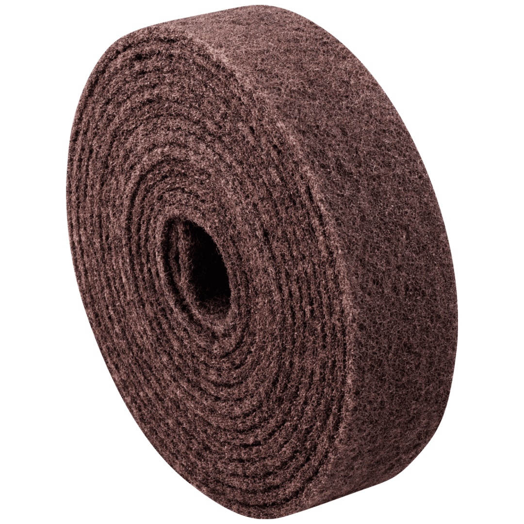 PFERD TOOLS POLINOX Vliesbandrolle VBR 100mmx10m Korund A100 für Feinschliff und Finish