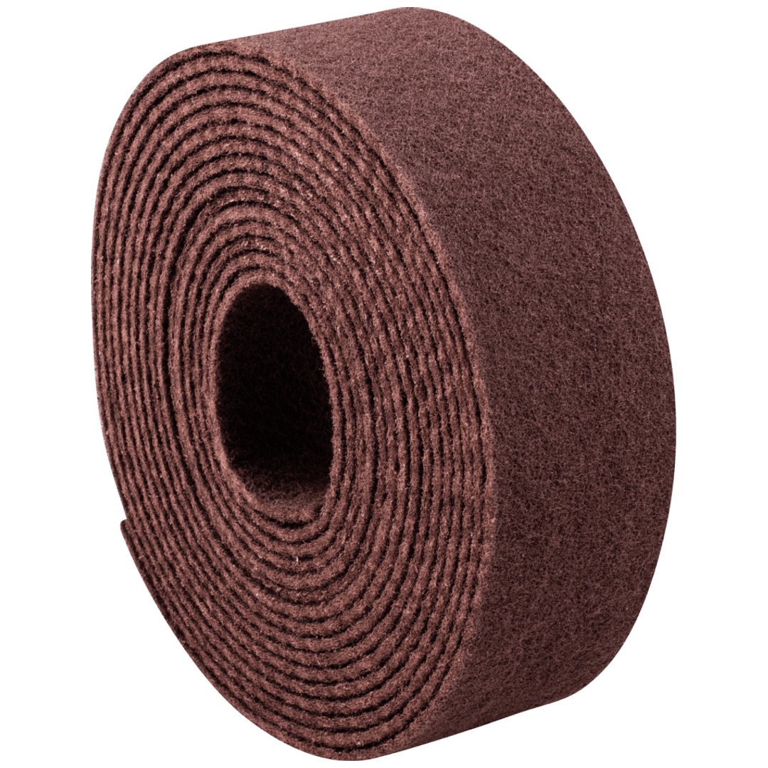 PFERD TOOLS POLINOX Vliesbandrolle VBR 100mmx10m Korund A180 für Feinschliff und Finish
