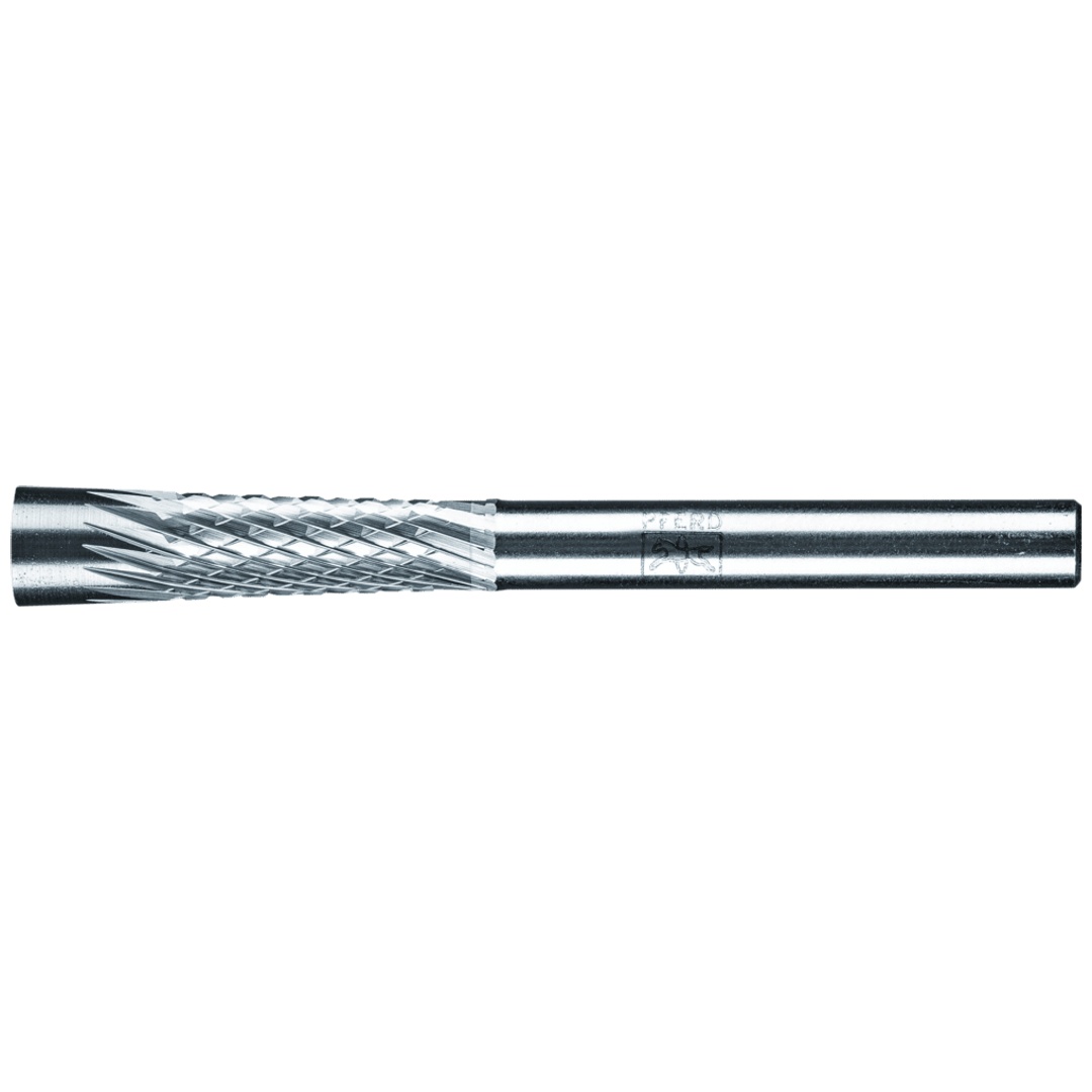 PFERD TOOLS Hartmetall Kopierfrässtift 7 mm Winkelfrässtift WKN Ø08x26 mm Schaft-Ø 6 mm Z4 universal mittel fein