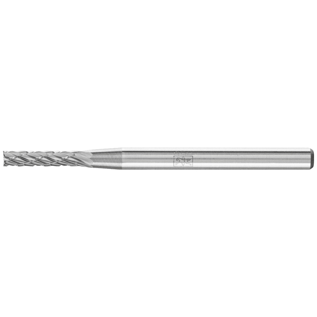 PFERD TOOLS Hartmetall Frässtift Zylinder ZYAS stirnverzahnt Ø 02x10mm Schaft-Ø 3mm Z3P universal mittel kreuzverzahnt