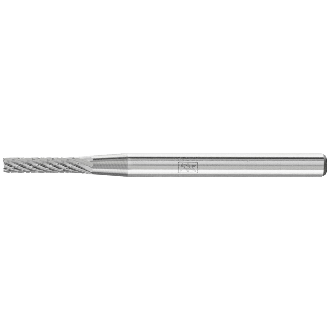 PFERD TOOLS Hartmetall Frässtift Zylinder ZYAS stirnverzahnt Ø 02x10mm Schaft-Ø 3mm Z4 universal mittel fein
