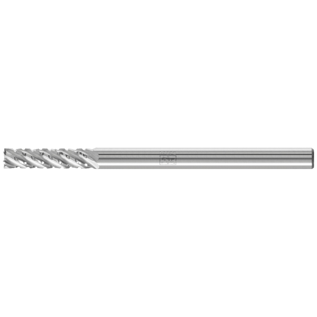 PFERD TOOLS Hartmetall Frässtift Zylinder ZYAS stirnverzahnt 03x13mm Schaft-Ø 3mm TITANIUM für Titan
