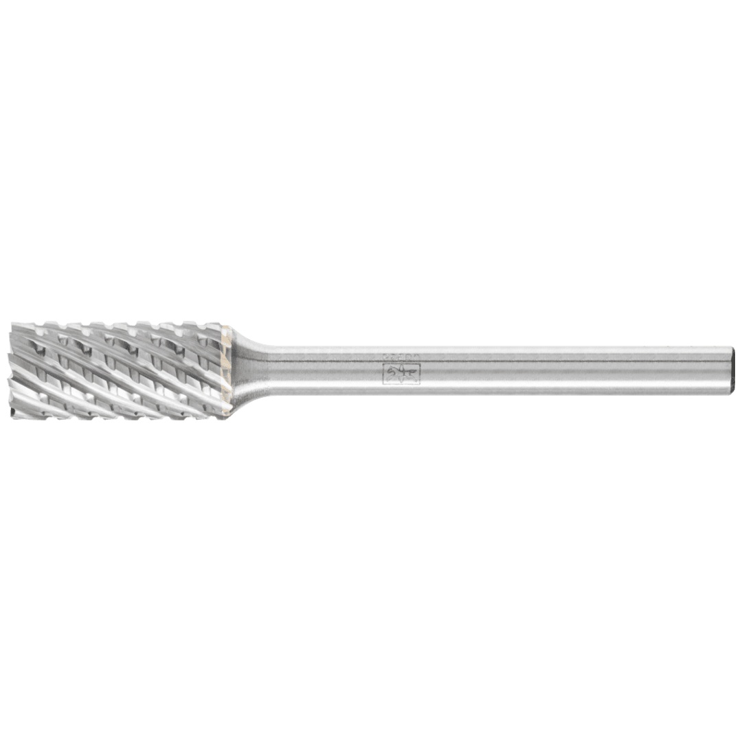 PFERD TOOLS Hartmetall Frässtift Zylinder ZYAS stirnverzahnt 06x13mm Schaft-Ø 3mm TITANIUM für Titan