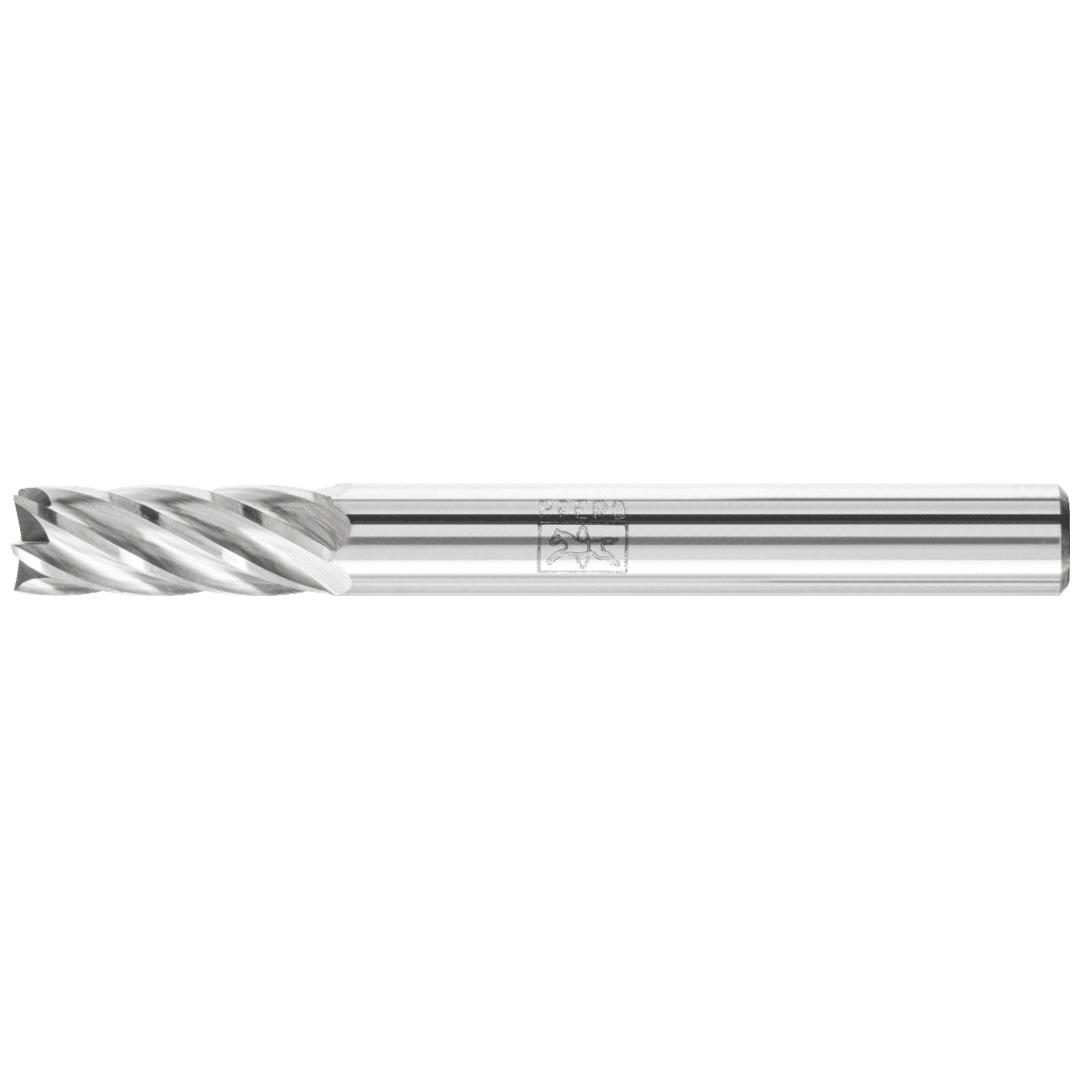 PFERD TOOLS Hartmetall Hochleistungsfrässtift INOX Zylinder ZYAS stirnverzahnt Ø 06x16mm Schaft-Ø 6mm Edelstahl