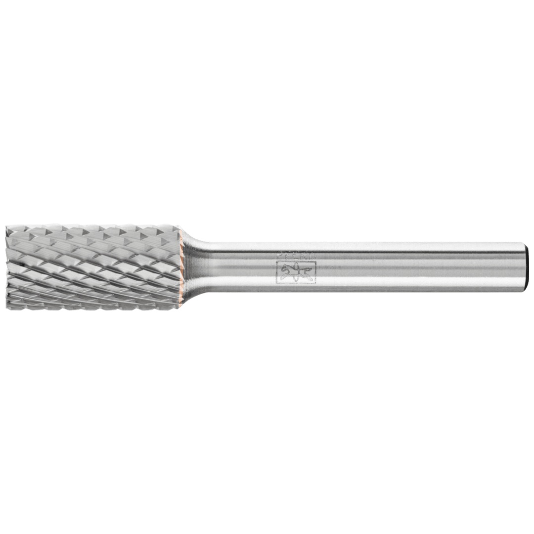 PFERD TOOLS Hartmetall Frässtift Zylinder ZYAS stirnverzahnt Ø 10x20mm Schaft-Ø 6mm Z4 universal mittel fein