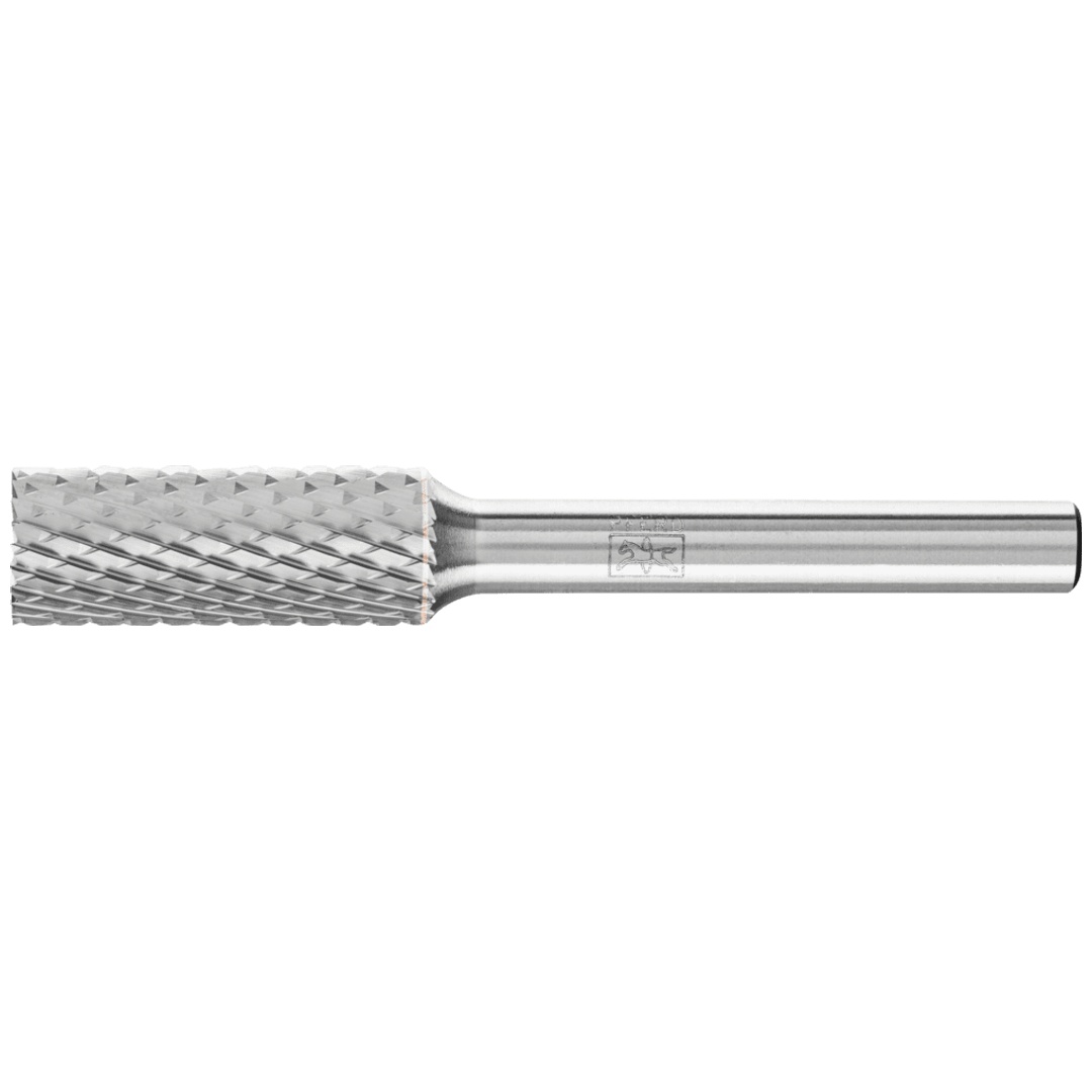 PFERD TOOLS Hartmetall Frässtift Zylinder ZYAS stirnverzahnt Ø 10x25mm Schaft-Ø 6mm Z4 universal mittel fein
