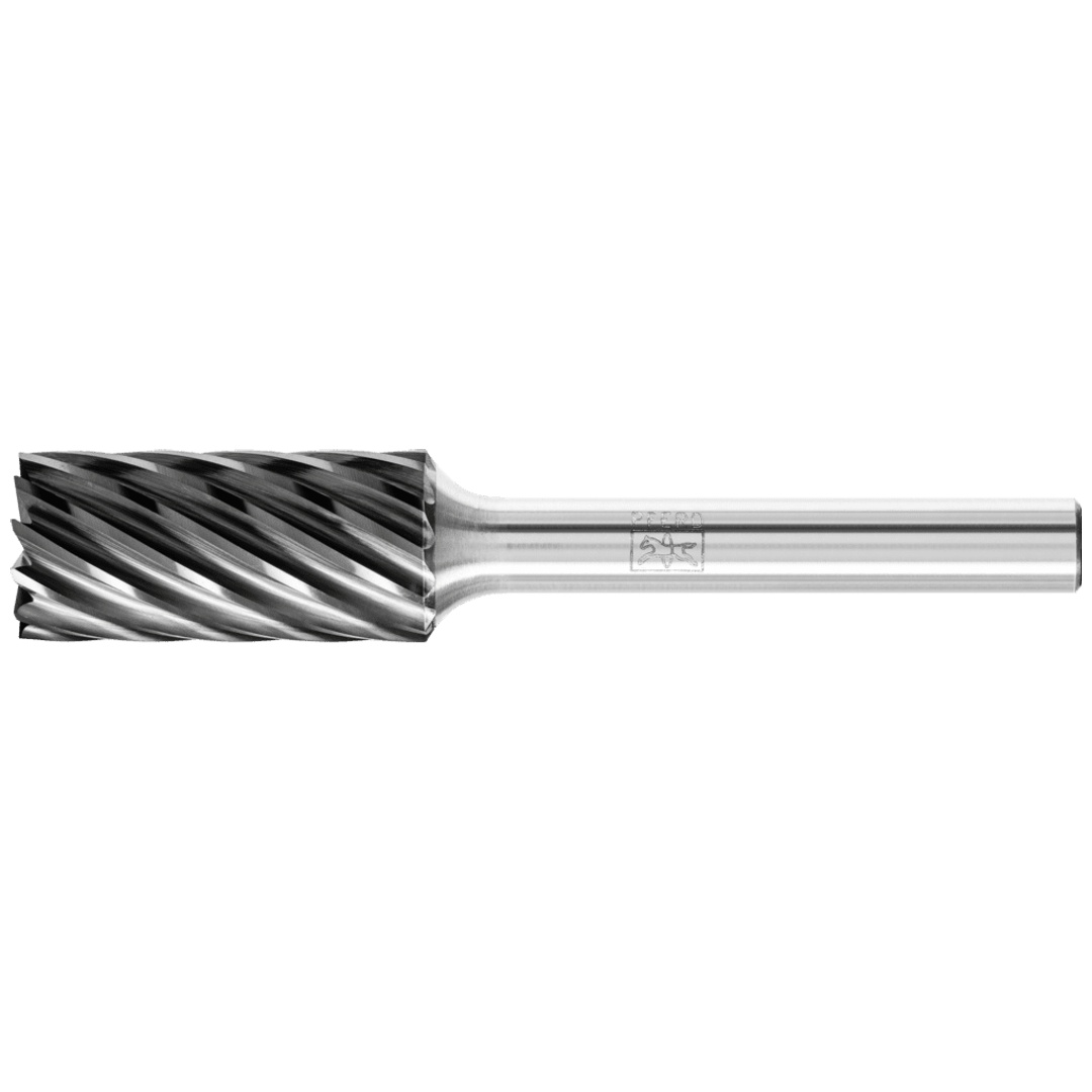 PFERD TOOLS Hartmetall Hochleistungsfrässtift INOX Zylinder  ZYAS stirnverzahnt Ø 12x25mm Schaft-Ø 6mm HICOAT Stahl