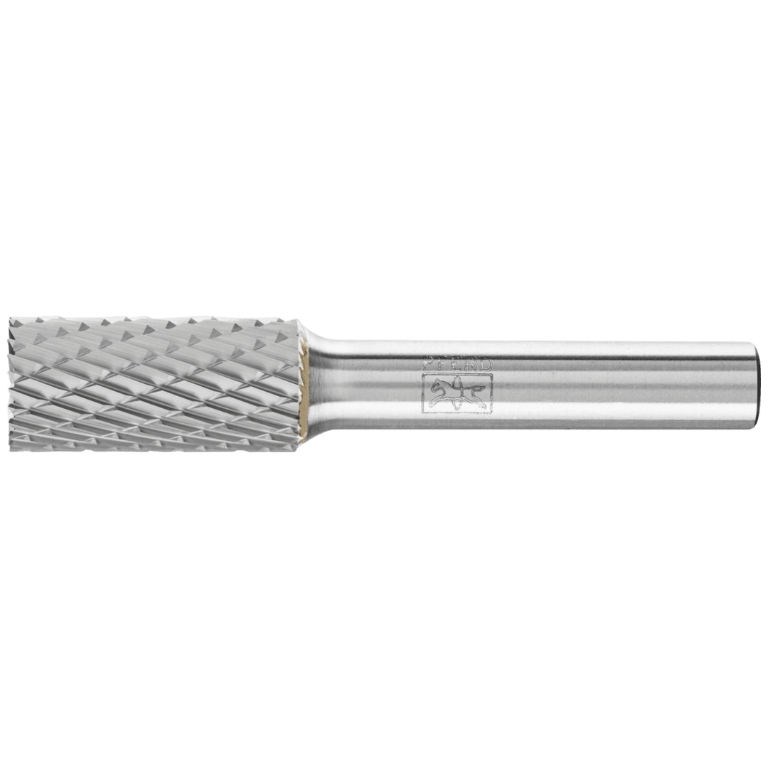 PFERD TOOLS Hartmetall Frässtift Zylinder ZYAS stirnverzahnt Ø 12x25mm Schaft-Ø 8mm Z3P universal mittel kreuzverzahnt