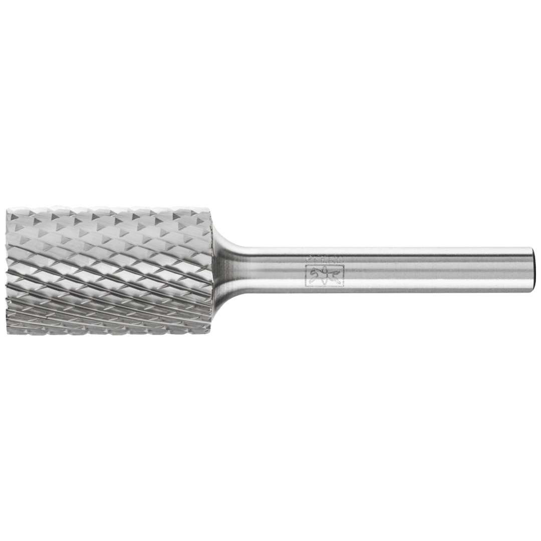 PFERD TOOLS Hartmetall Frässtift Zylinder ZYAS stirnverzahnt Ø 16x25mm Schaft-Ø 6mm Z4 universal mittel fein