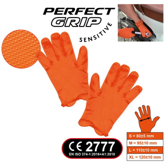 KS Tools Handschuhe Nitril, XL, 100er Pack