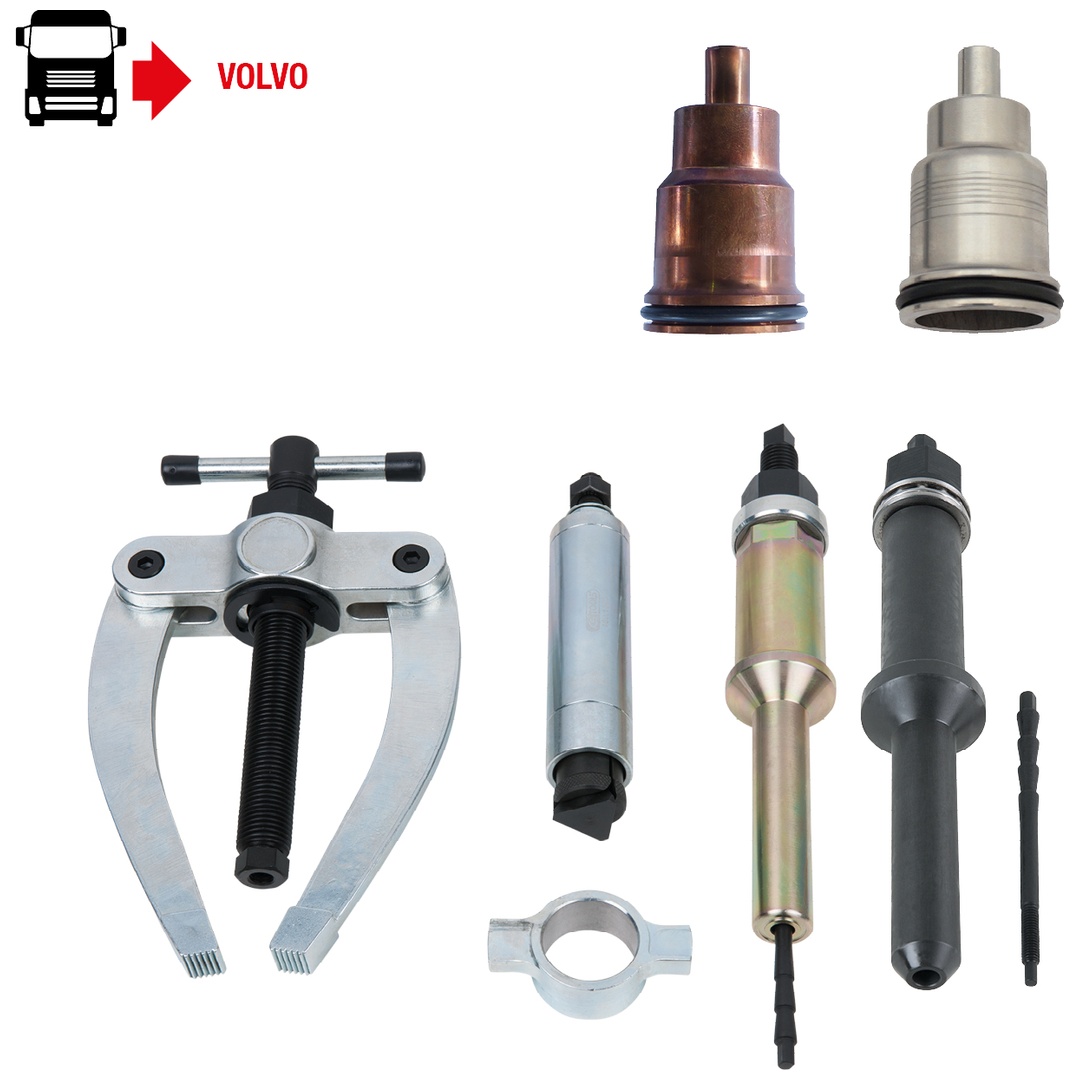 KS Tools Injektor-Hülsen-Abzieher-Satz für Volvo, 5-tlg
