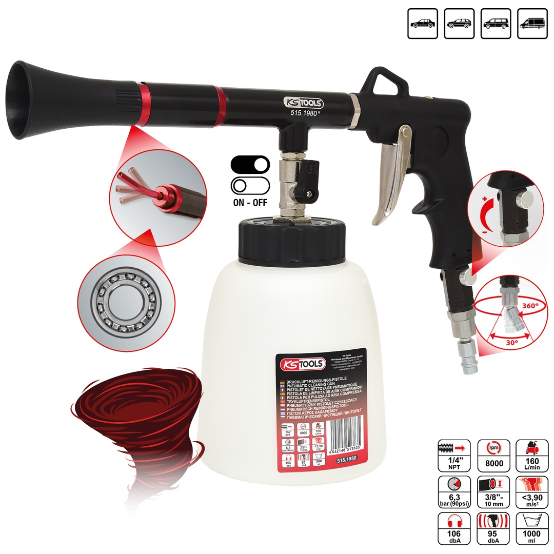 KS Tools Druckluft-Reinigungs-Pistole