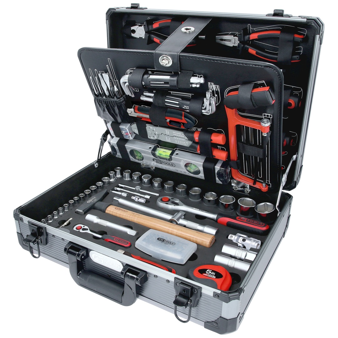 KS Tools 1/4+1/2 Werkzeug-Satz, 127-tlg., im Aluminiumkoffer