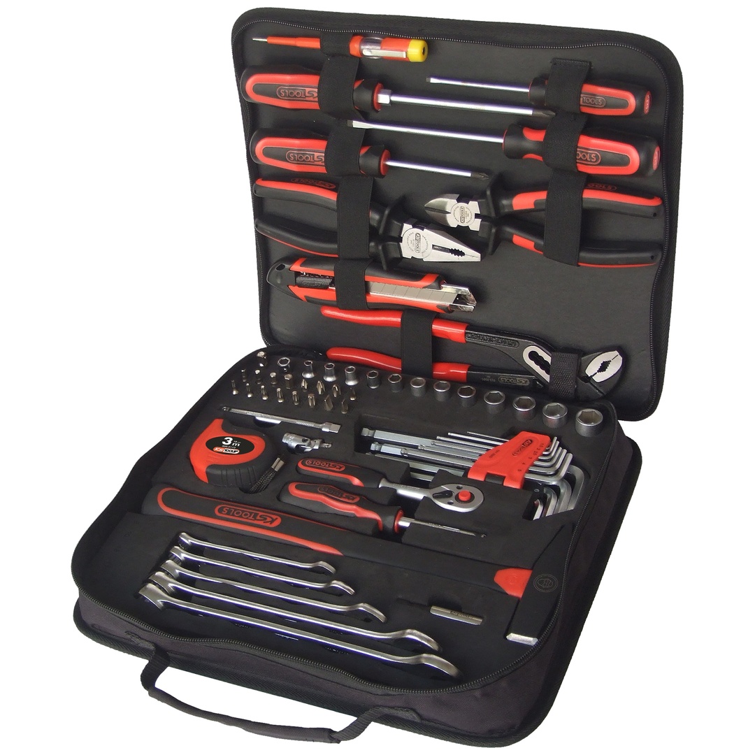 KS Tools 1/4 Universal-Werkzeugtasche, 62-tlg