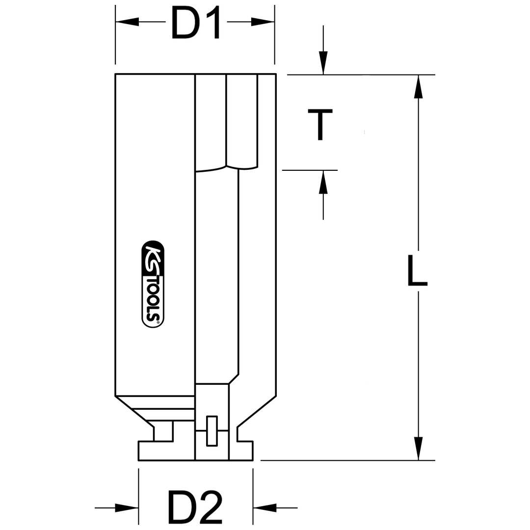 KS Tools 3/4 Vierkant-Kraftstecknuss, 20 mm