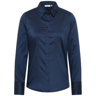 Eterna Bluse Fitted Langarm (Standard) 5377-19-DF04 Gr. 44 navy