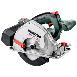 Metabo Akku-Metall-Handkreissäge MKS 18 LTX BL 58, incl. Kreissägeblatt, Zubehör, metaBOX