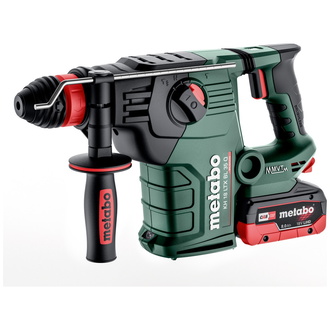 Metabo Akku-Kombihammer KH 18 LTX BL 35 Q , incl. 2x Akku LiHD 8 Ah, Ladegerät, Zubehör, metaBOX