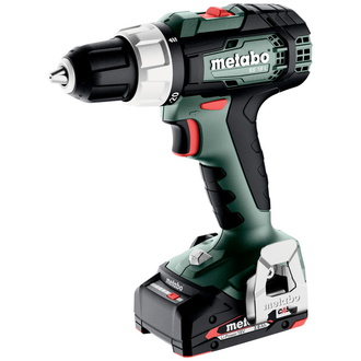 Metabo Akku-Bohrschrauber BS 18 L, incl. 2x Akku Li-Power 2 Ah, Ladegerät, Zubehör, metaBOX