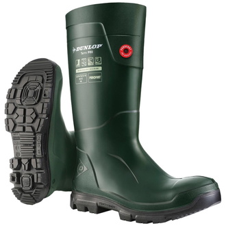 Dunlop Sicherheitsgummistiefel Purofort TerraPro S5 SRC grün Gr. 44