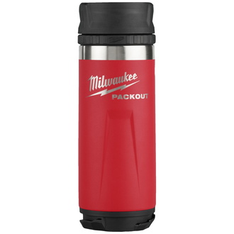 Milwaukee Isolierflasche PACKOUT 530 ml, mit Trinkdeckel, rot