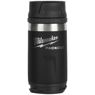 Milwaukee Isolierbecher PACKOUT 355 ml, mit Trinkdeckel, schwarz