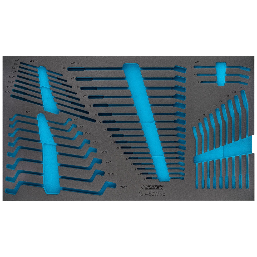 Hazet 2-Komponenten Weichschaumeinlage 163-507L, (LxB) 691 x 392 mm
