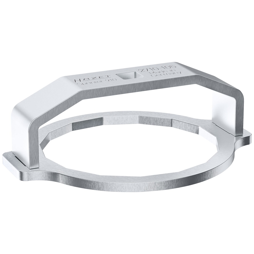 Hazet Federbein-Befestigungsmutter Werkzeug 2710-105, 1/2 (12,5 mm) Vierkant hohl, Außen 16-kant Profil, SW 106 mm
