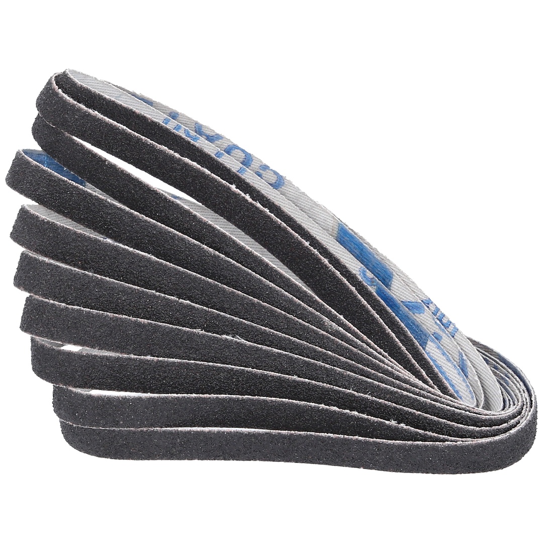 Brilliant Tools Schleifbänder für Druckluft-Bandschleifer, Körnung 60, 10 Stk.