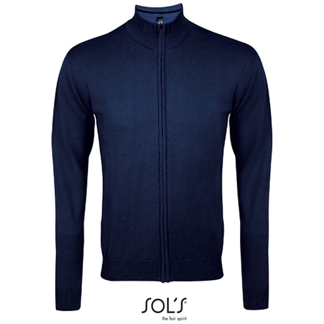 SOL´S Herren Strickjacke mit Reißverschluss L413 (00548) Gr. 3XL navy