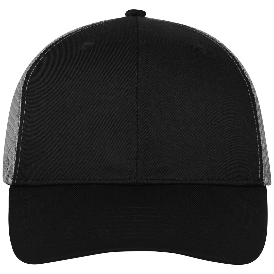 myrtle beach Trendiges 6 Panel Mesh Cap MB6239 aus Polycotton unisex black/black/dark-grey