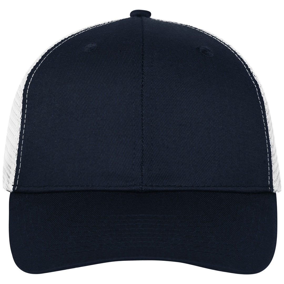 myrtle beach Trendiges 6 Panel Mesh Cap MB6239 aus Polycotton unisex navy/navy/white