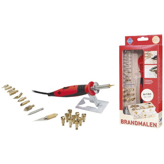 PEBARO Brandmal-Set mit An/Aus Kolben und 20 Aufsätzen