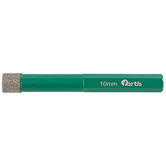 Fortis Diamantbohrer 10 x 65 mm, sechskant mit Kühlwachs