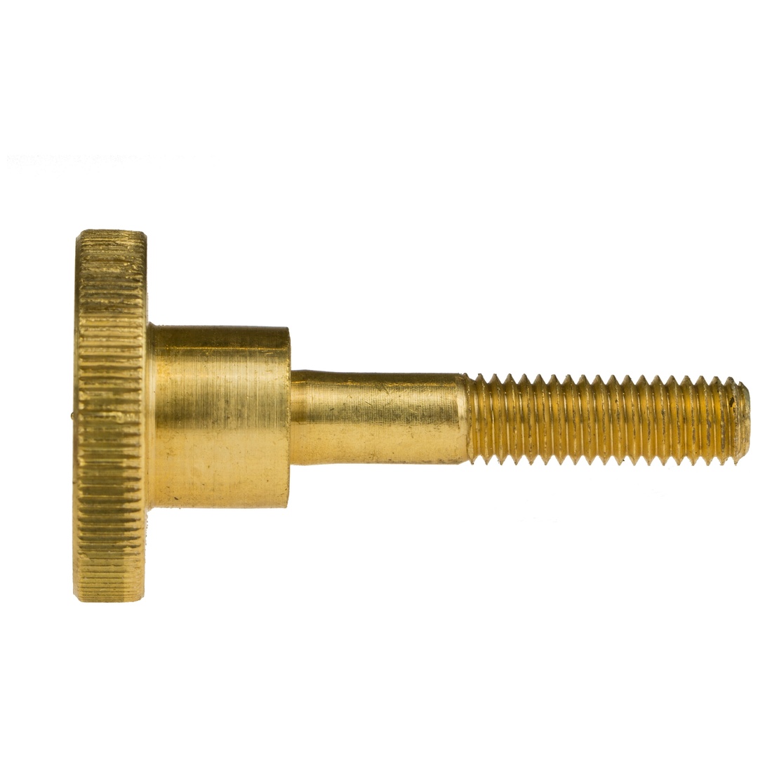 Reidl DIN 464 Rändelschrauben M 4 x 8,  hohe Form, Messing blank