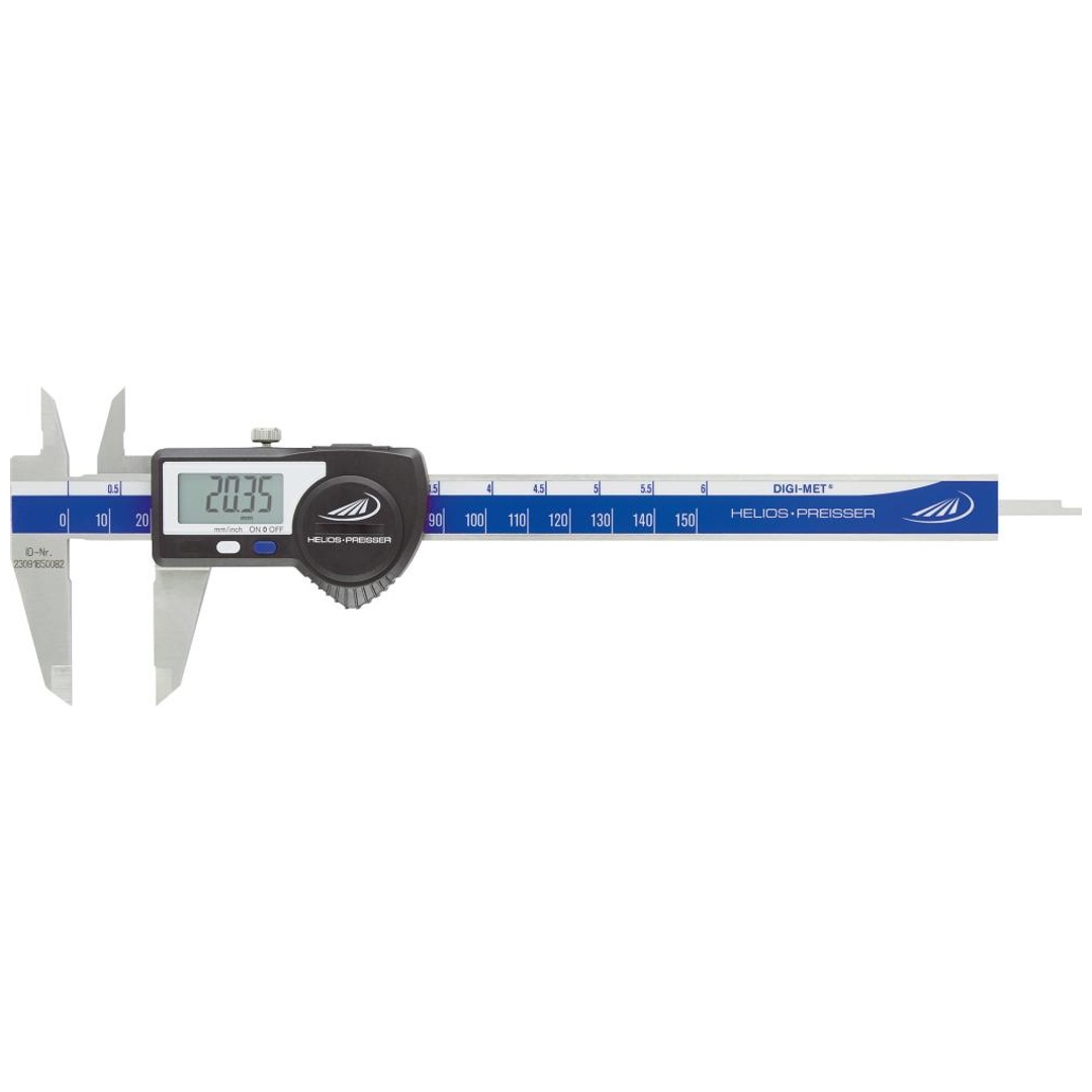 HELIOS PREISSER Digital-Taschenmeßschieber 150 mm mitDaten.ET HP