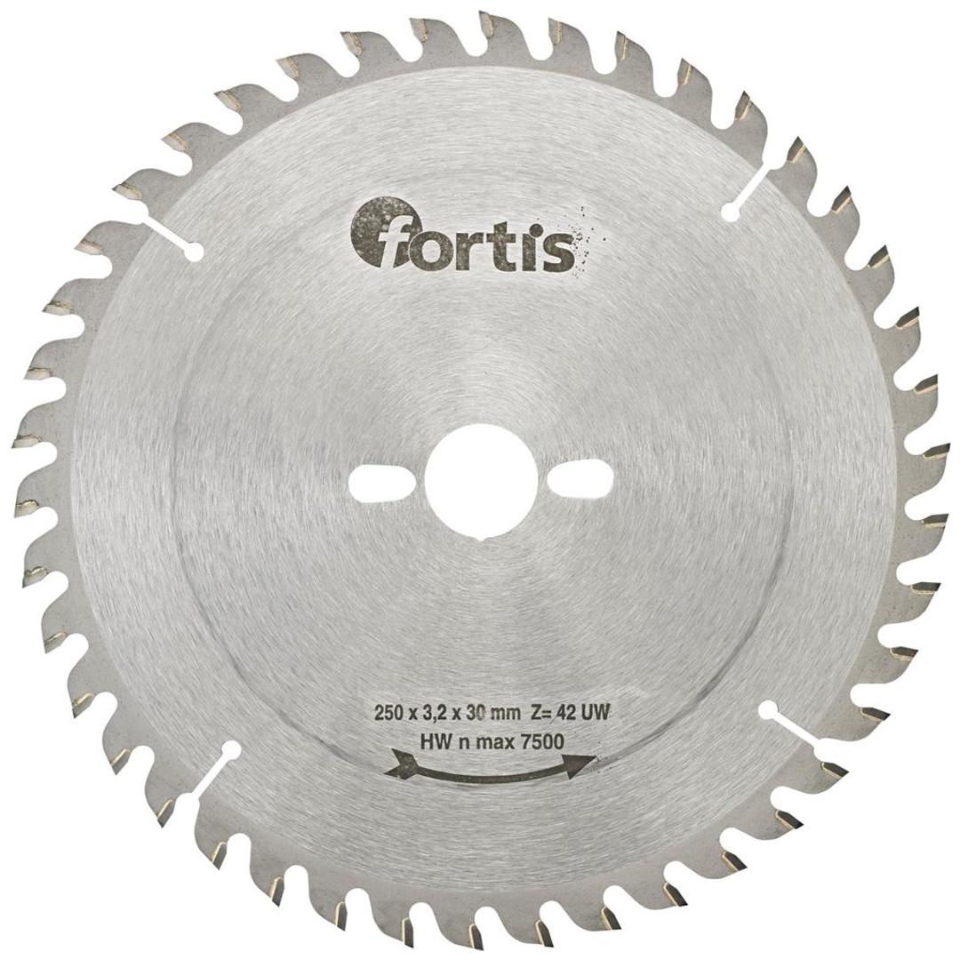 Fortis HW-Kreissägeblatt 250 x 3,2 x 30 mm Z42UW