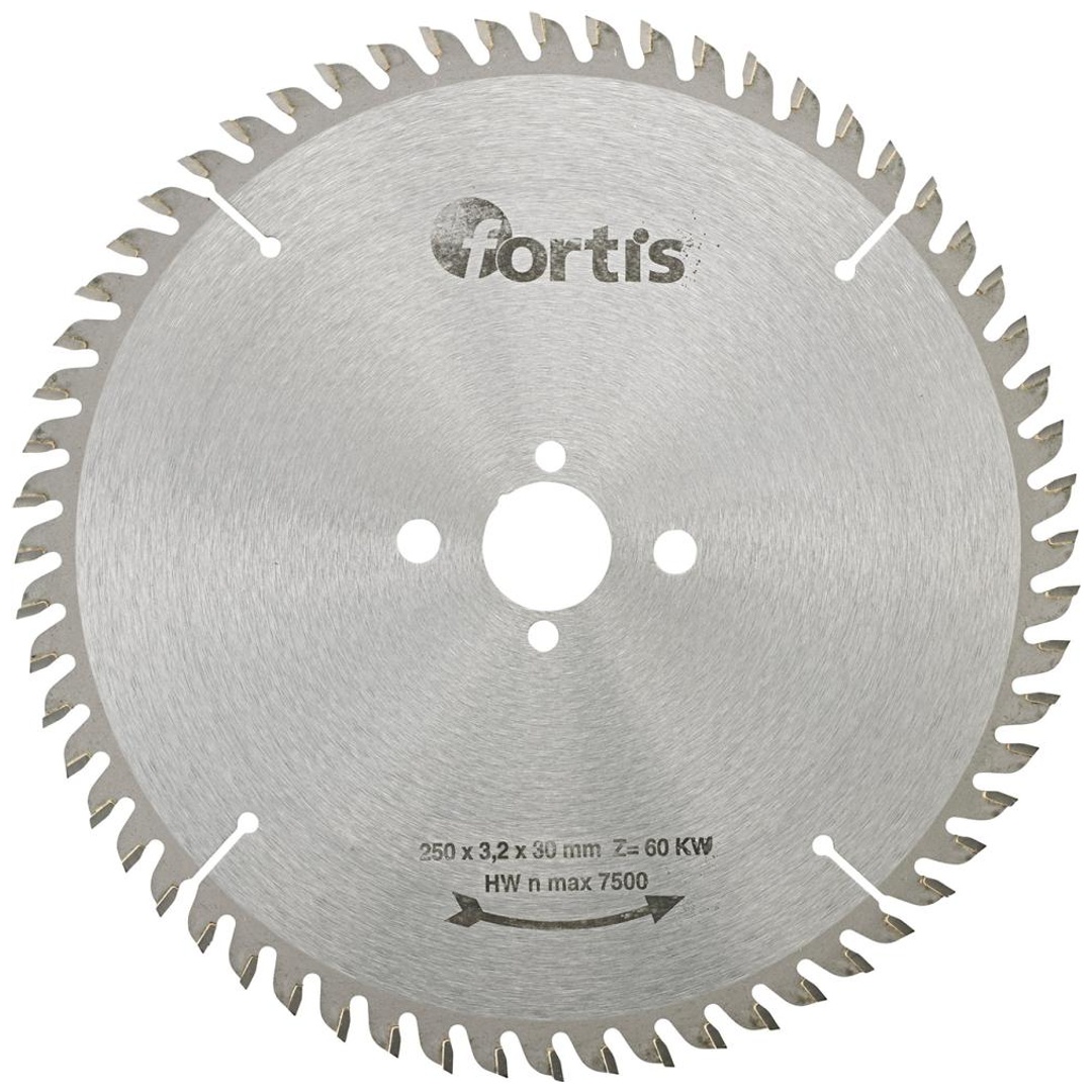 Fortis HW-Kreissägeblatt 250 x 3,2 x 30 mm Z60KW
