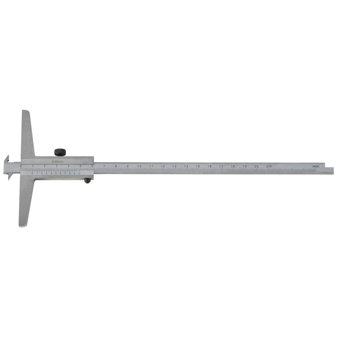 Fortis Tiefenmessschieber mit Schieber mit doppelten 200mm