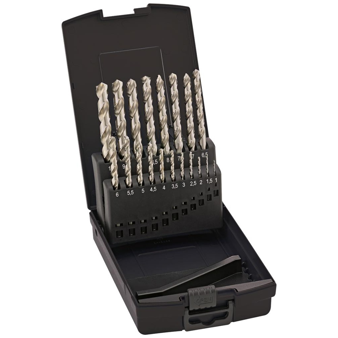 Fortis Spiralbohrer-Set DIN338 HSSE geschliffen Typ N 1-10mm