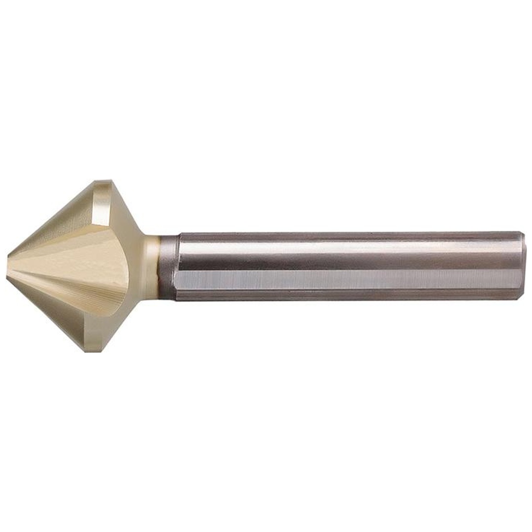Beck Kegelsenker ungleiche Teilung HSS ZrN 90Grad 23mm 3-Flächenschaft