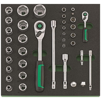 Stahlwille Werkzeugmodul 2/3 Steckschlüssel 1/4+1/2" TCS1 821/38