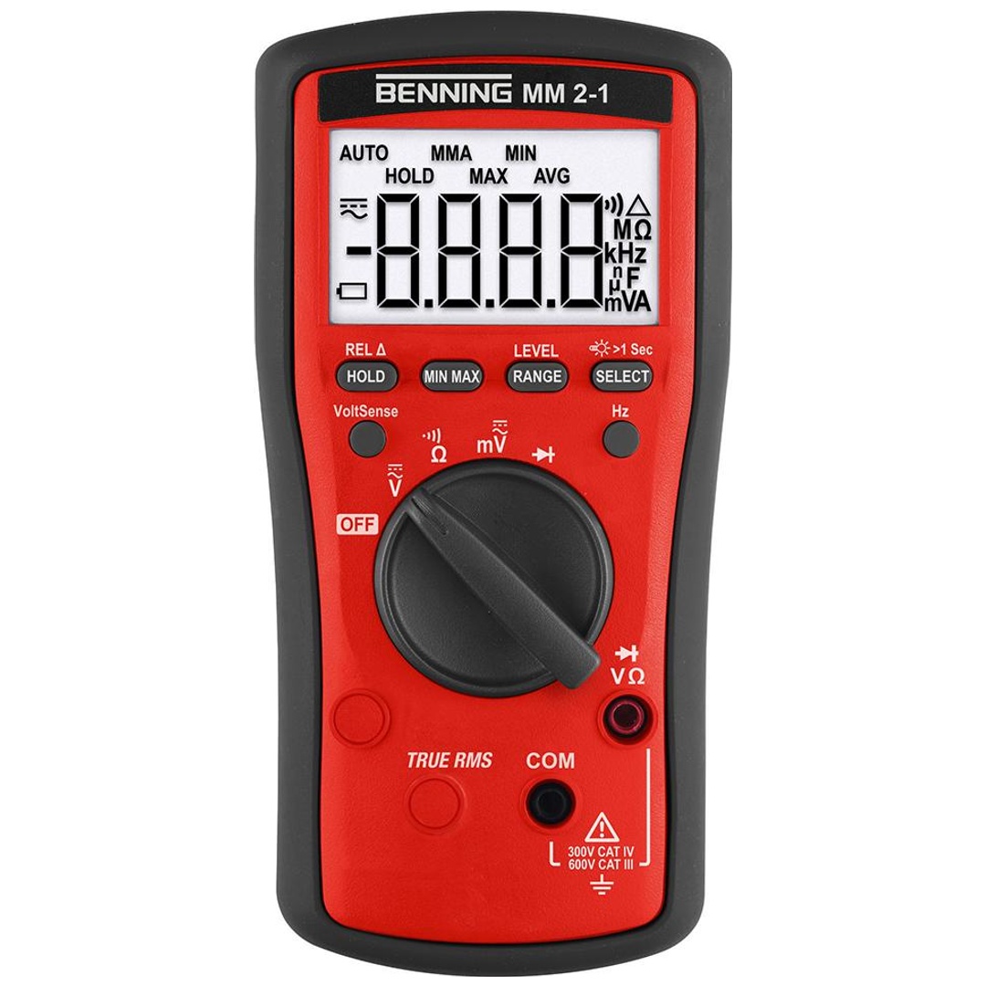 Mm 2-1 Multimetro Portatile Digitale Cat Iii 600 V, Cat Iv 300 V Display (counts): 6000 - Benning