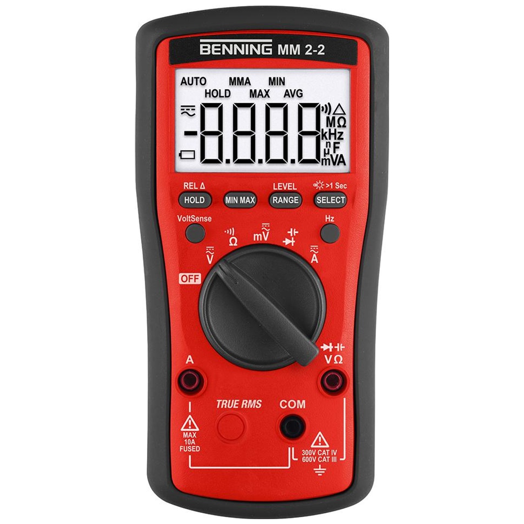 Theo Benning Benning Multimeter MM 2-2 0, 1 mV-1000 V AC, 0, 1 mV-1000 V DC, TRUE RMS p5681051