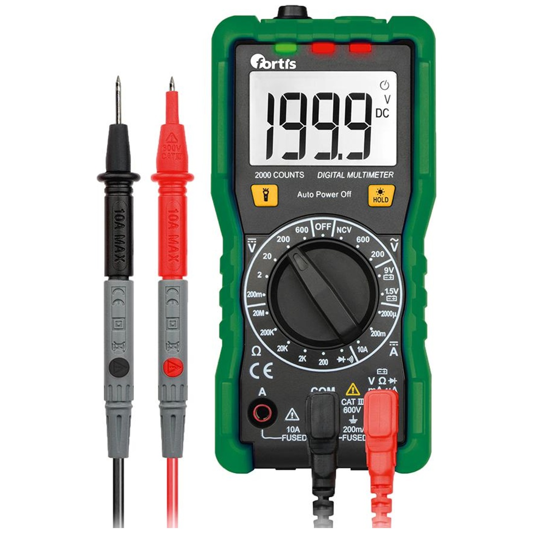 Fortis Digital-Multimeter 0,1 mV-600V