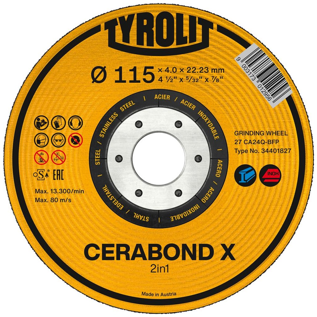 TYROLIT Schruppscheibe CERABOND X125x7mm CA24Q-BFK p5898800