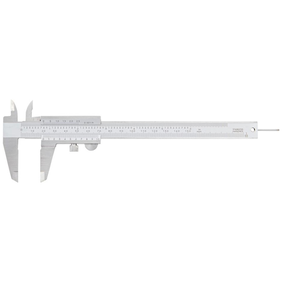 Fortis Taschenmessschieber Feststellung unten 150mm 1/50, 1/1000